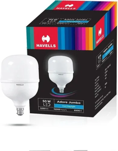 Image of HAVELLS 50 W Basic Standard B22 LED Bulb (White)