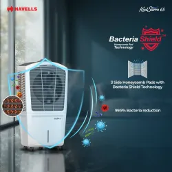 HAVELLS 65 L Desert Air Cooler (Grey)