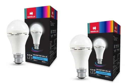 Image of HAVELLS 8.5w LED Emergency Bulb 2Pcs