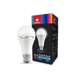 HAVELLS 8.5w LED Emergency Bulb | Shatter Resistant |Cool Day White (6500K) | B22 LED Bulb Base | 