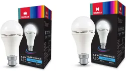 HAVELLS 8.5 w inverter bulb pack 2 4 hrs Bulb Emergency Light (White)