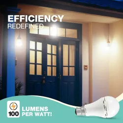 Havells 8.5w LED Emergency Bulb | Shatter Resistant |Cool Day White (6500K)