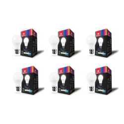 Havells 9W LED Bulb (Cool Day White/Tri-Color, 6 Pcs)