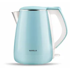 Havells Aqua Plus Electric Kettle 1.2 Litre, 1250 Watt | 304 Stainless Steel Inner Body | Cool Touch Body |