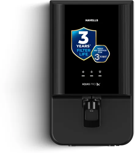 Image of HAVELLS Aquas Pro 3X 7 L RO + UV Water Purifier (Black)