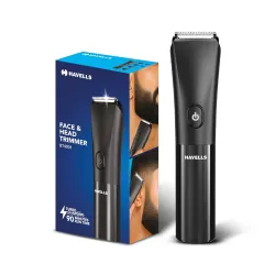 Havells Beard & Hair Trimmer |2-in-1 Special Blade| Comes with 4 Beard & 2 Hair Combs|Type C Turbo Charge|No Nicks & Cut