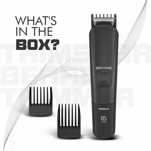 Image of HAVELLS BT4441 Trimmer 120 min Runtime 9 Length Settings  (Black).