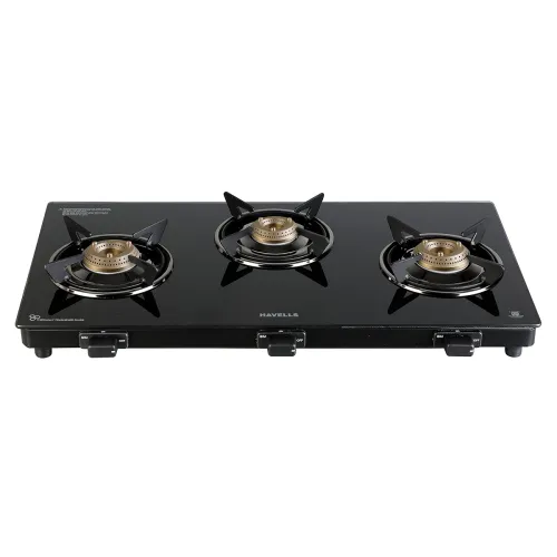 Image of Havells Calore Gas stove 3 Heavy Duty Forged Brass Burner