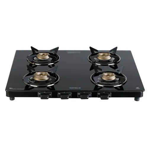 Image of Havells Calore Gas stove 4 Heavy Duty Forged Brass Burner|