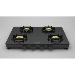 Havells Contour Toughened Glass-Top 4 Brass Burner