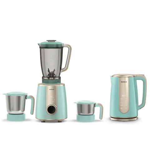 Image of Havells Craft Kitchen Essentials Combo for Premium and Modern Kitchens | Mixer Grinder + Kettle 