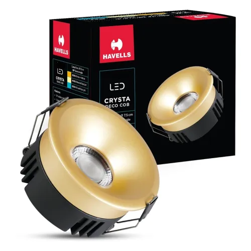 Image of Havells Crysta Deco Cob 18W 4K Sand Gold