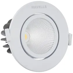 Havells Crysta NEO Swivel COB 3IN1 Spotlight 12W Ceiling Light Energy Efficient Beam Angle of 36° Long Life of 25000 Bur