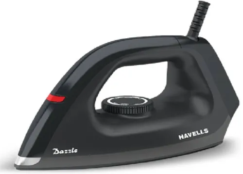 Image of HAVELLS Dazzle 1100 W Dry Iron  (Black)