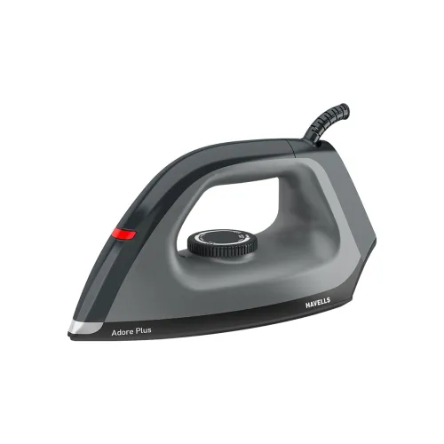 Image of Havells Dry Iron Adore Plus 1100 Watts, Iron Press, Greblon Non Sick Soleplate with German Technology, Shock Proof Body,