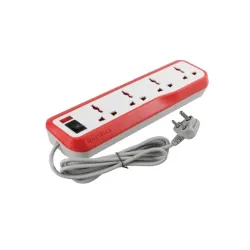 Havells EcoStar 4+1 Extension Board 4 Mtr Copper Wire  Universal 3 Pin 4 Sockets 
