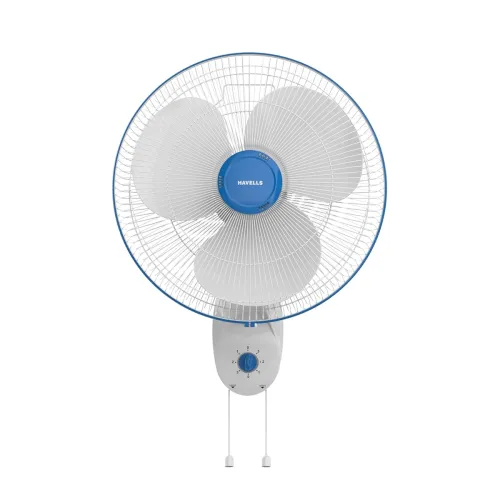 Image of Havells Gatik Pro 400mm Wall Mount Fan | RPM: 1350 | Double string for Speed & Oscillation control | Thermal Overloaded 