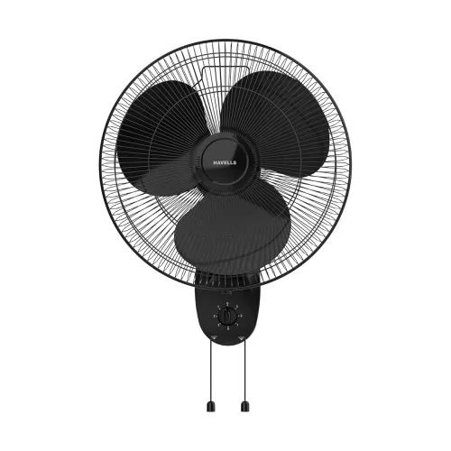 Image of Havells Gatik Pro 400mm Wall Mount Fan|RPM: 1350|Double string for Speed & Oscillation control |
