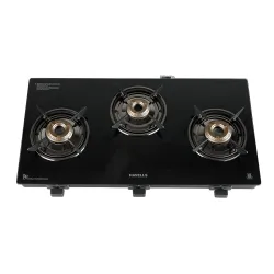 Havells GEOSLIM Gas stove 3 Heavy Duty Forged Brass Burner