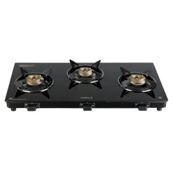 Havells GEOSLIM JUMBO Gas stove 3 Heavy Duty Forged Brass Burner