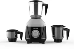 HAVELLS GHFMGCIE050 500 W Mixer Grinder  (MIXWELL-N | 3 Jars | Grey & Black)