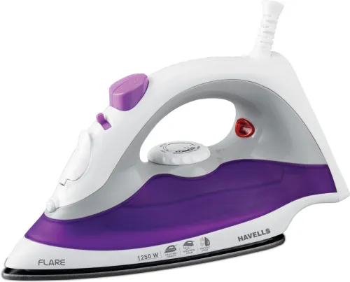 Image of HAVELLS GHGSIBDU125 Flare 1250 W Steam Iron (Purple, White)
