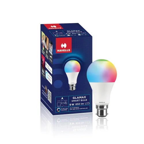 Image of Havells Glamax 9W B22 WiFi LED Smart Bulb 