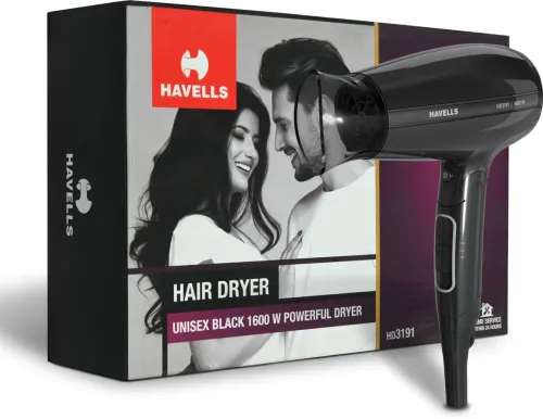 Image of HAVELLS HD3191 1600W Unisex Foldable Hair Dryer
