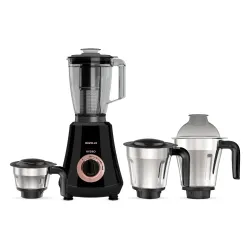 Havells Hydro Plus 1000 Watt Mixer Grinder 4 Jar Mixer Grinder |1.75L Break-Resistant Blending Jar | 304 SS Rust-Resistant Blades | 22000 RPM High-Speed Motor | 5-Year Motor Warranty (Black)