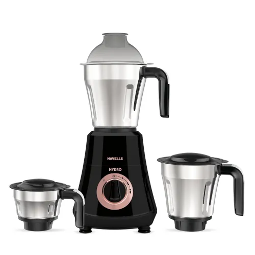 Image of Havells Hydro Plus Mixer Grinder – 1000W, 3 Jars