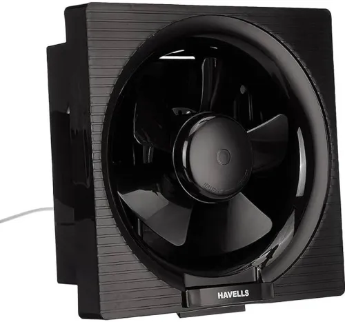 Image of Havells India ltd. FHVVEDXBLK08 200 mm 5 Blade Exhaust Fan  (Black | Pack of 1).