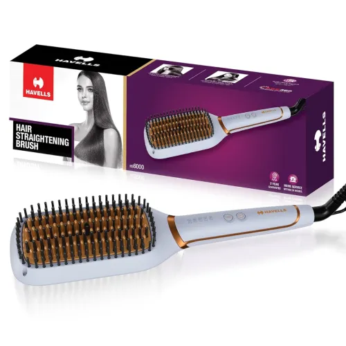 Image of Havells Keratin Infused Hair Straightener Brush 