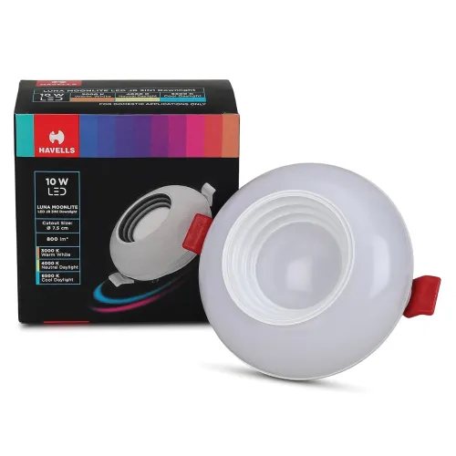 Image of Havells Luna Moonlite Led Jb 10W 3In1, Led-Downlighter