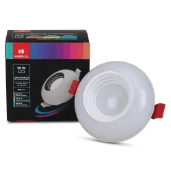 Havells Luna Moonlite Led Jb 10W 3In1, Led-Downlighter, Energy Efficient,Long Life of 25000 Burning Hours,High Lumen Efficiency of 80 Lumen Per Watt in 6500K,3In1,Perfectly Fits in Junction....