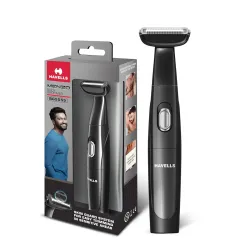 Havells Menzo Body Groomer| Wet & Dry Use| Battery Powered|Skin Guard for No Nicks & Cuts| For All Body Parts Including Senstive Areas| BG5555