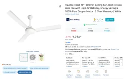 Havells Mozel XP 1200mm Ceiling Fan