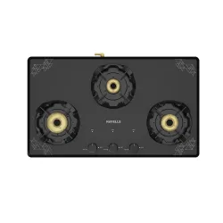 Havells Nucleus 3 Burner Glass Top Gas Stove