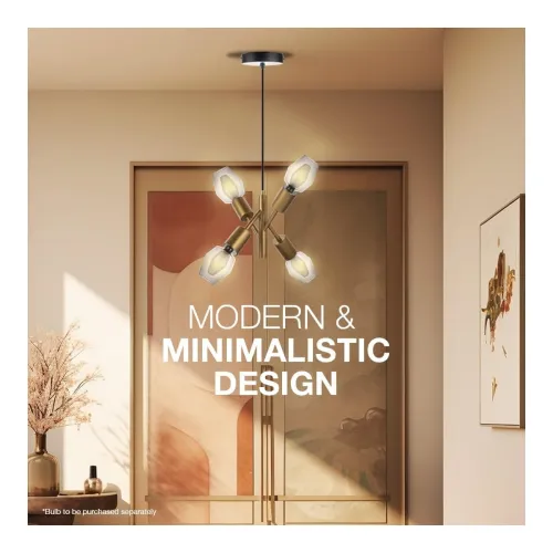 Image of Havells Omni Pendant 3LS E27Matt GLD