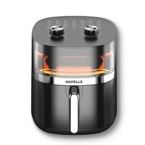 Image of Havells Prolife Stellar Chef Air Fryer 5.5 Ltr 1500 Watts Non Stick Silicon Coated Basket