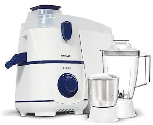 Image of HAVELLS Rigo 500 W Juicer Mixer Grinder Rigo2 2 Jars