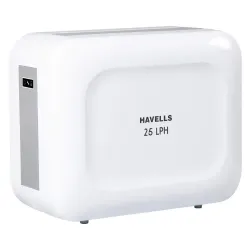 Havells 25 LPH Water Purifier (White and Grey), Absolutely Safe RO+UV + pH Balance, Compact and Stylish Design, Floor & 