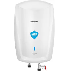 Havells Signa 5L Instant Water Heater(Geyser) with Anti Rust Aqua Shield| Twin LED Indicator| Shock Proof Body| ISI Marked| Fire Retardant Power Cord| Warranty- 5Yr on inner tank & 2Yr compr...