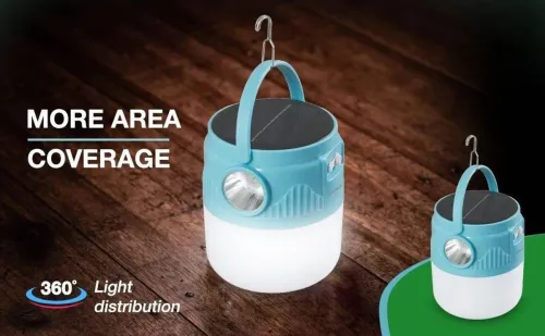 Image of HAVELLS Solar Lighthouse 10W 5 hrs Lantern Emergency Light (Green)