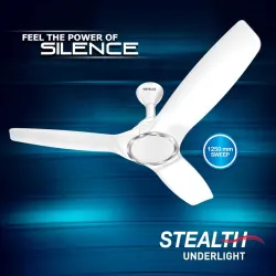 HAVELLS STEALTH UNDERLIGHT with 2 Year Warranty 1250 mm Ceiling Fan (P. WHITE | Pack of 1)