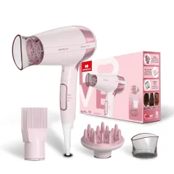 Havells Styling Hair Dryer | 3 Detachable Attachments | Diffuser, Quill-Style Comb & Aerofocus Nozzle | 
