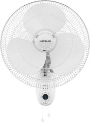 HAVELLS Swing |120 ribs guard|Jerk free oscillation|Impressive air delivery| Low Noise with 2 Year Warranty Energy Saving 400 mm Wall Fan (Off White | Pack of 1)