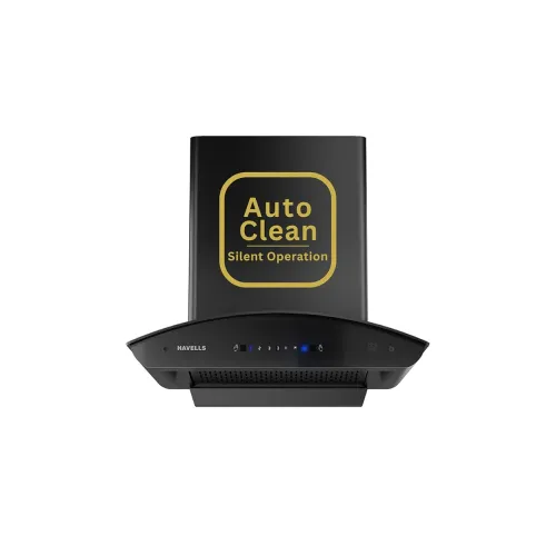 Image of Havells Velar 90cm Curved Glass Auto-Clean Chimney