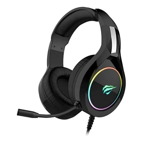 Image of Havit H2232d Over Ear Wired Gaming Headset with Boom Microphone & RGB LED for PC, Laptop, PS4, Xbox, Switch