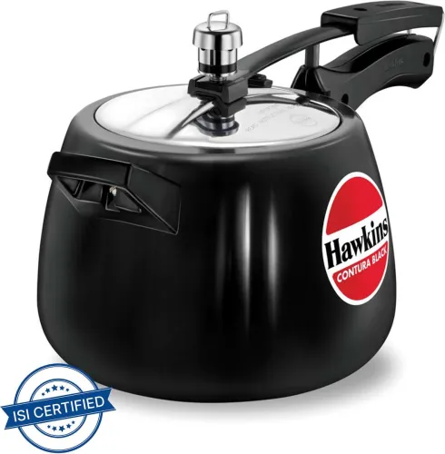 Image of Hawkins Contura Black (CB40) 4 L Pressure Cooker (Hard Anodized)