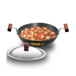 Hawkins Futura Hard Anodised Deep-Fry Pan 1.5 L, 22 cm